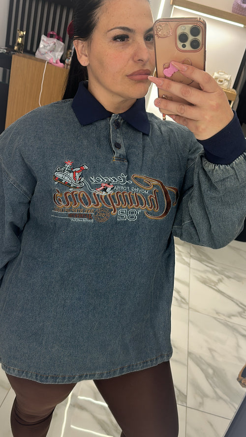 Felpa denim